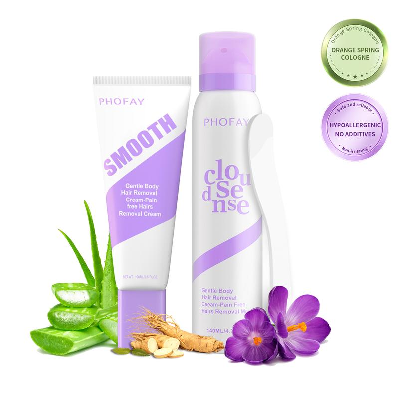 PHOFAY hair removal cream and soothing spray set